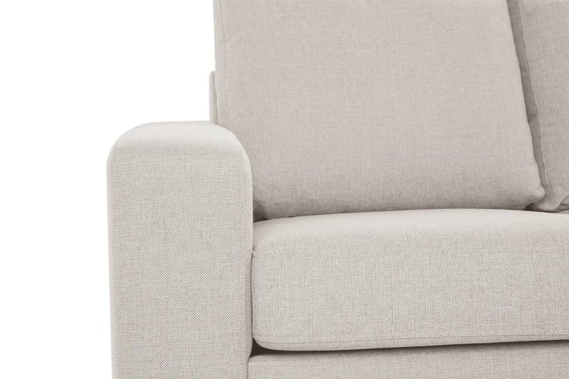 Crazy 3-seters Høyrevendt L-formet Sjeselongsofa i Stoff - Beige - Møbler - Sofaer - Sofaer med sjeselong - 2 seters sofa med divan