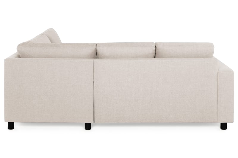 Crazy 3-seters Høyrevendt L-formet Sjeselongsofa i Stoff - Beige - Møbler - Sofaer - Sofaer med sjeselong - 2 seters sofa med divan