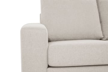 Crazy 3-seters Høyrevendt L-formet Sjeselongsofa i Stoff - Beige - Møbler - Sofaer - Sofaer med sjeselong - 2 seters sofa med divan