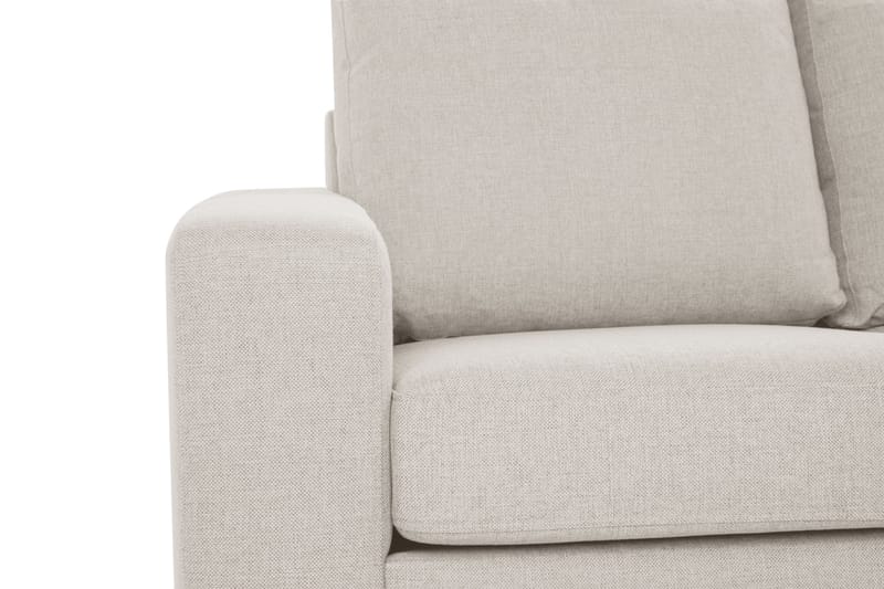 Crazy 3-seters Høyrevendt L-formet Sjeselongsofa i Stoff - Beige - Møbler - Sofaer - Sofaer med sjeselong - 2 seters sofa med divan