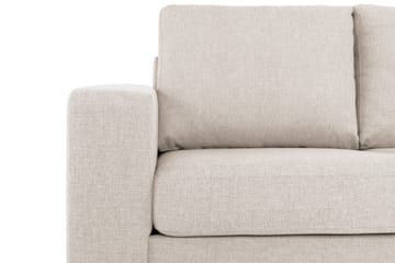 Crazy 3-seters Høyrevendt L-formet Sjeselongsofa i Stoff - Beige - Møbler - Sofaer - Sofaer med sjeselong - 2 seters sofa med divan