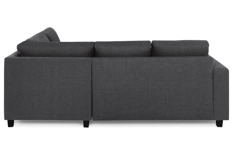 Crazy 3-seters Høyrevendt L-formet Sjeselongsofa i Stoff - Mørk grå - Møbler - Sofaer - Sofaer med sjeselong - 2 seters sofa med divan