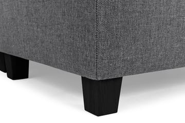 Crazy 3-seters Høyrevendt L-formet Sjeselongsofa i Stoff - Mørk grå - Møbler - Sofaer - Sofaer med sjeselong - 2 seters sofa med divan