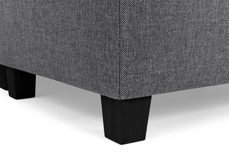 Crazy 3-seters Høyrevendt L-formet Sjeselongsofa i Stoff - Mørk grå - Møbler - Sofaer - Sofaer med sjeselong - 2 seters sofa med divan