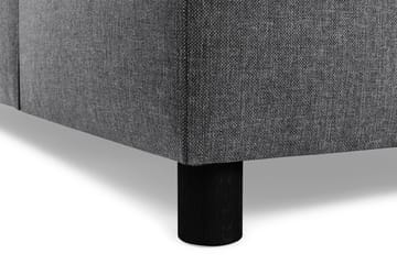 Crazy 3-seters Høyrevendt L-formet Sjeselongsofa i Stoff - Mørk grå - Møbler - Sofaer - Sofaer med sjeselong - 2 seters sofa med divan