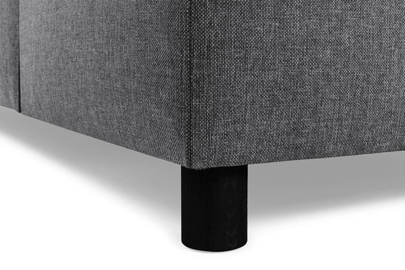 Crazy 3-seters Høyrevendt L-formet Sjeselongsofa i Stoff - Mørk grå - Møbler - Sofaer - Sofaer med sjeselong - 2 seters sofa med divan