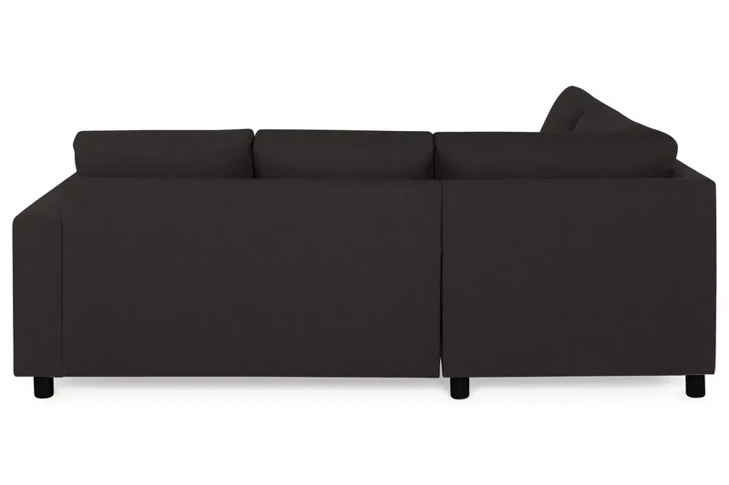 Crazy 3-seters Venstrevendt L-formet Sjeselongsofa i Stoff - Antrasitt - Møbler - Sofaer - Sofaer med sjeselong - 2 seters sofa med divan