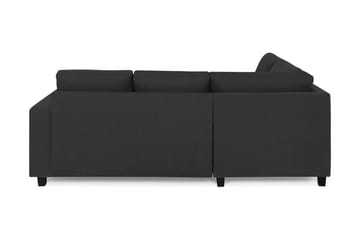 Crazy 3-seters Venstrevendt L-formet Sjeselongsofa i Stoff - Antrasitt - Møbler - Sofaer - Sofaer med sjeselong - 2 seters sofa med divan
