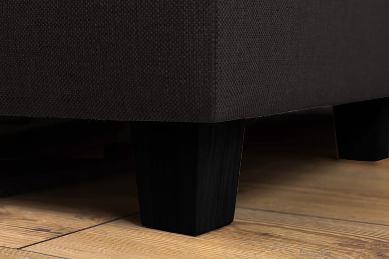 Crazy 3-seters Venstrevendt L-formet Sjeselongsofa i Stoff - Antrasitt - Møbler - Sofaer - Sofaer med sjeselong - 2 seters sofa med divan