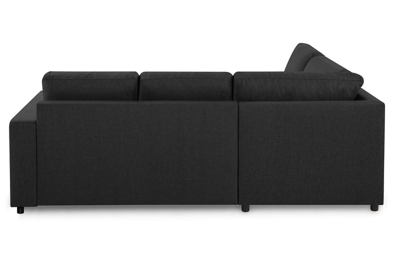 Crazy 3-seters Venstrevendt L-formet Sjeselongsofa i Stoff - Antrasitt - Møbler - Sofaer - Sofaer med sjeselong - 2 seters sofa med divan