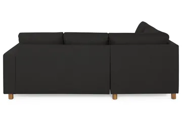 Crazy 3-seters Venstrevendt L-formet Sjeselongsofa i Stoff - Antrasitt - Møbler - Sofaer - Sofaer med sjeselong - 2 seters sofa med divan