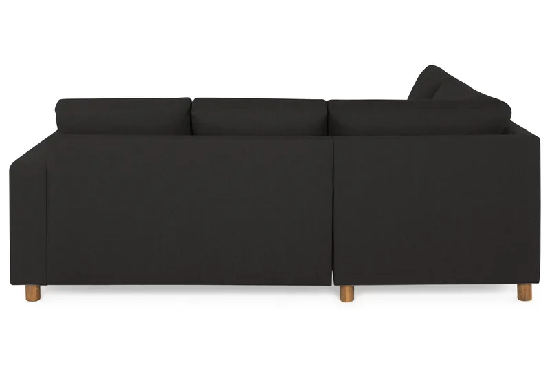 Crazy 3-seters Venstrevendt L-formet Sjeselongsofa i Stoff - Antrasitt - Møbler - Sofaer - Sofaer med sjeselong - 2 seters sofa med divan