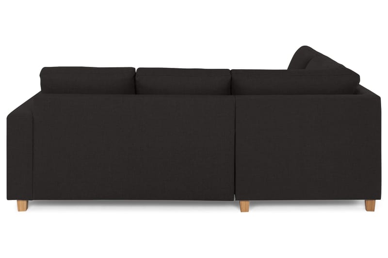 Crazy 3-seters Venstrevendt L-formet Sjeselongsofa i Stoff - Antrasitt - Møbler - Sofaer - Sofaer med sjeselong - 2 seters sofa med divan