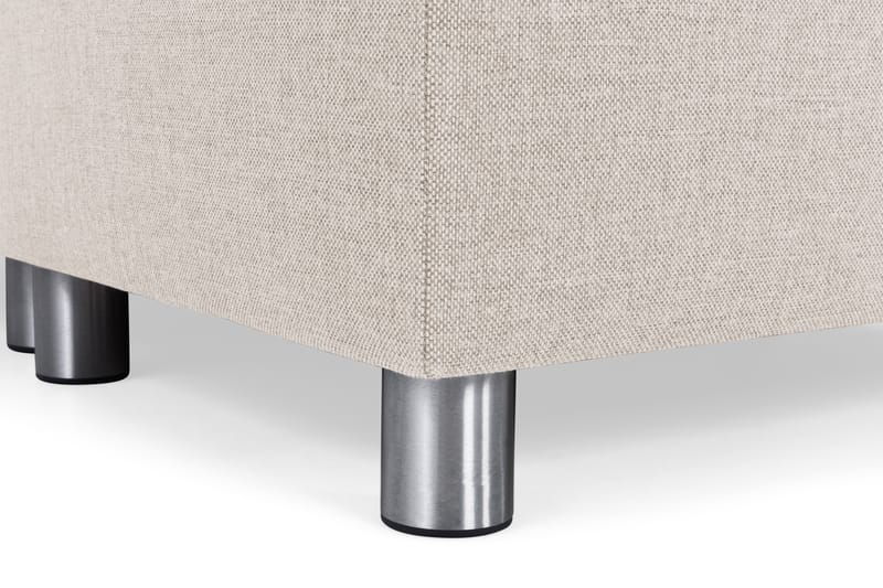Crazy 3-seters Venstrevendt L-formet Sjeselongsofa i Stoff - Beige - Møbler - Sofaer - Sofaer med sjeselong - 2 seters sofa med divan