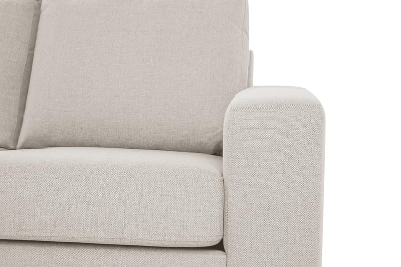 Crazy 3-seters Venstrevendt L-formet Sjeselongsofa i Stoff - Beige - Møbler - Sofaer - Sofaer med sjeselong - 2 seters sofa med divan