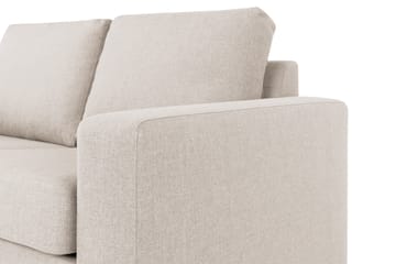 Crazy 3-seters Venstrevendt L-formet Sjeselongsofa i Stoff - Beige - Møbler - Sofaer - Sofaer med sjeselong - 2 seters sofa med divan