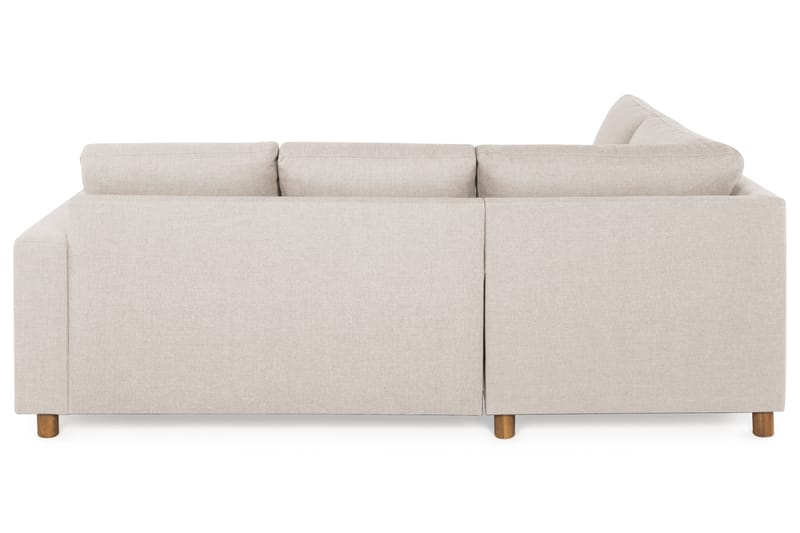 Crazy 3-seters Venstrevendt L-formet Sjeselongsofa i Stoff - Beige - Møbler - Sofaer - Sofaer med sjeselong - 2 seters sofa med divan