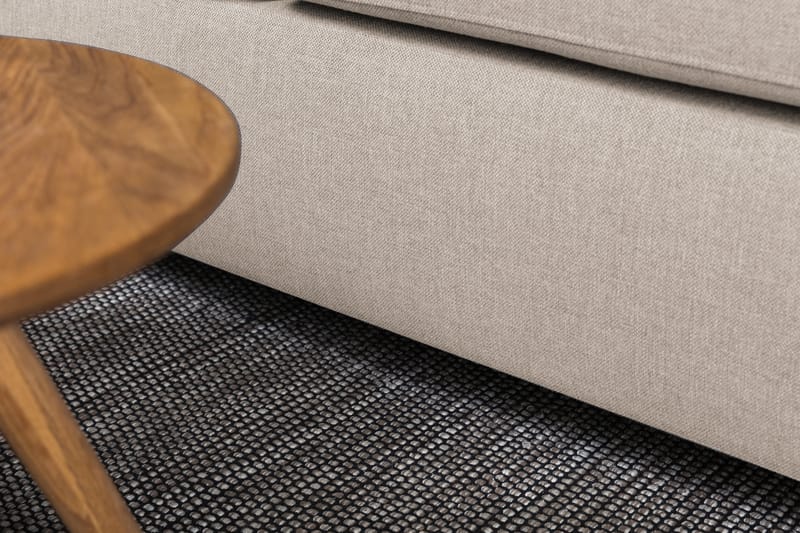 Crazy 3-seters Venstrevendt L-formet Sjeselongsofa i Stoff - Beige - Møbler - Sofaer - Sofaer med sjeselong - 2 seters sofa med divan