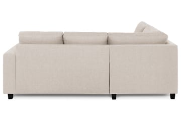 Crazy 3-seters Venstrevendt L-formet Sjeselongsofa i Stoff - Beige - Møbler - Sofaer - Sofaer med sjeselong - 2 seters sofa med divan
