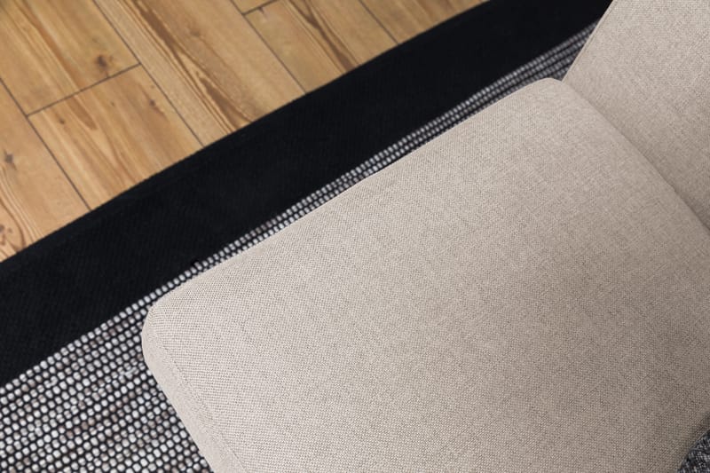 Crazy 3-seters Venstrevendt L-formet Sjeselongsofa i Stoff - Beige - Møbler - Sofaer - Sofaer med sjeselong - 2 seters sofa med divan