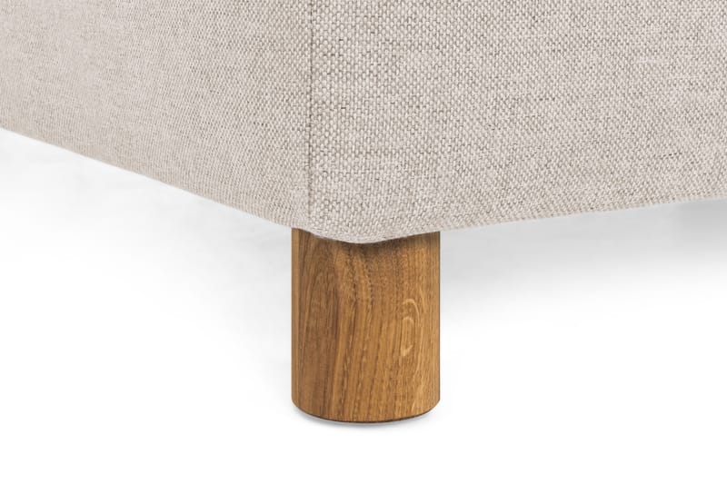 Crazy 3-seters Venstrevendt L-formet Sjeselongsofa i Stoff - Beige - Møbler - Sofaer - Sofaer med sjeselong - 2 seters sofa med divan