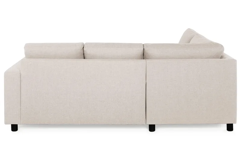 Crazy 3-seters Venstrevendt L-formet Sjeselongsofa i Stoff - Beige - Møbler - Sofaer - Sofaer med sjeselong - 2 seters sofa med divan