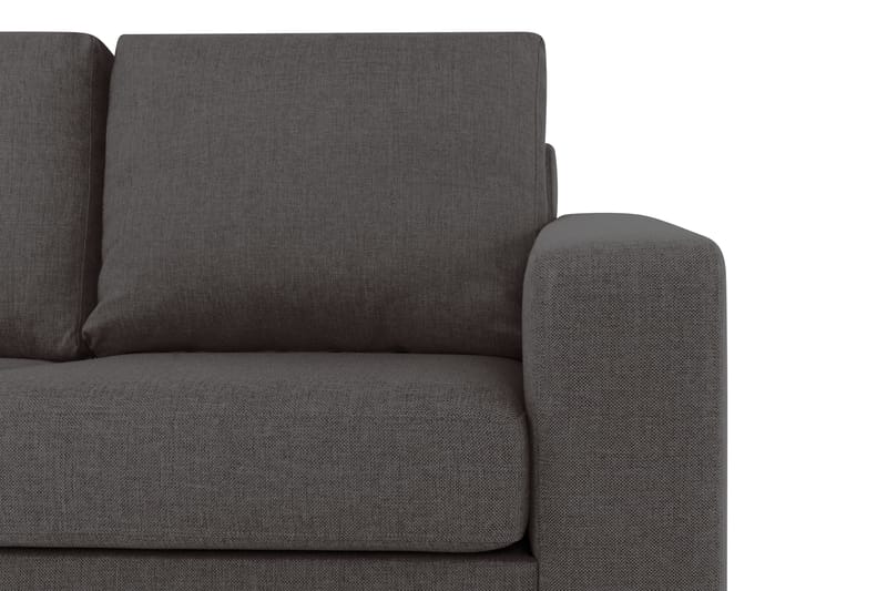 Crazy 3-seters Venstrevendt L-formet Sjeselongsofa i Stoff - Mørk grå - Møbler - Sofaer - Sofaer med sjeselong - 2 seters sofa med divan