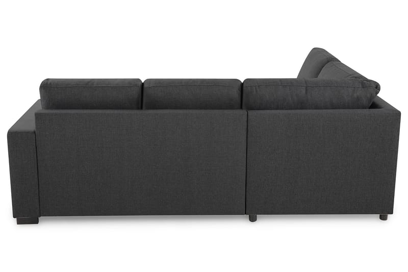 Crazy 3-seters Venstrevendt L-formet Sjeselongsofa i Stoff - Mørk grå - Møbler - Sofaer - Sofaer med sjeselong - 2 seters sofa med divan