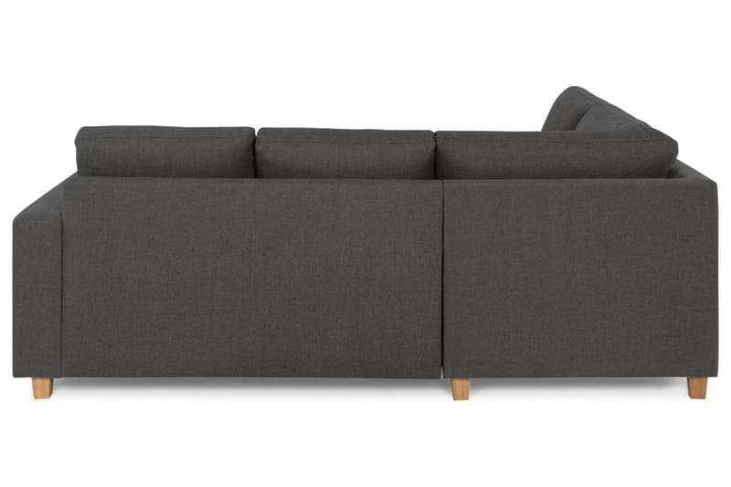 Crazy 3-seters Venstrevendt L-formet Sjeselongsofa i Stoff - Mørk grå - Møbler - Sofaer - Sofaer med sjeselong - 2 seters sofa med divan
