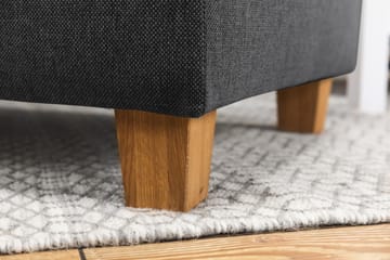 Crazy 3-seters Venstrevendt L-formet Sjeselongsofa i Stoff - Mørk grå - Møbler - Sofaer - Sofaer med sjeselong - 2 seters sofa med divan