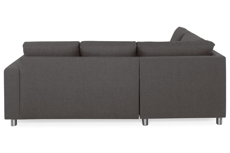 Crazy 3-seters Venstrevendt L-formet Sjeselongsofa i Stoff - Mørk grå - Møbler - Sofaer - Sofaer med sjeselong - 2 seters sofa med divan