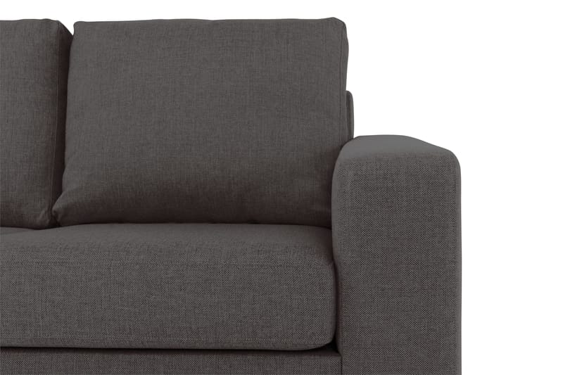 Crazy 3-seters Venstrevendt L-formet Sjeselongsofa i Stoff - Mørk grå - Møbler - Sofaer - Sofaer med sjeselong - 2 seters sofa med divan