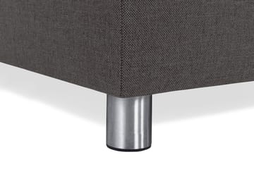 Crazy 3-seters Venstrevendt L-formet Sjeselongsofa i Stoff - Mørk grå - Møbler - Sofaer - Sofaer med sjeselong - 2 seters sofa med divan