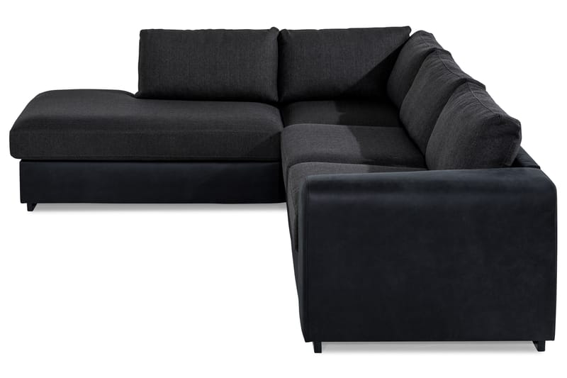 3-seters Havanna Sjeselong Venstre - Svart|Grå - 3 seters sofa med divan - Sofaer med sjeselong