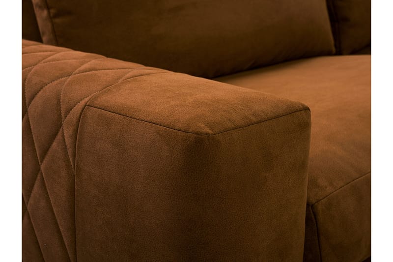 3-seters Hjørnesofa Gradella - Grønn - 3 seters sofa med divan - Sofaer med sjeselong