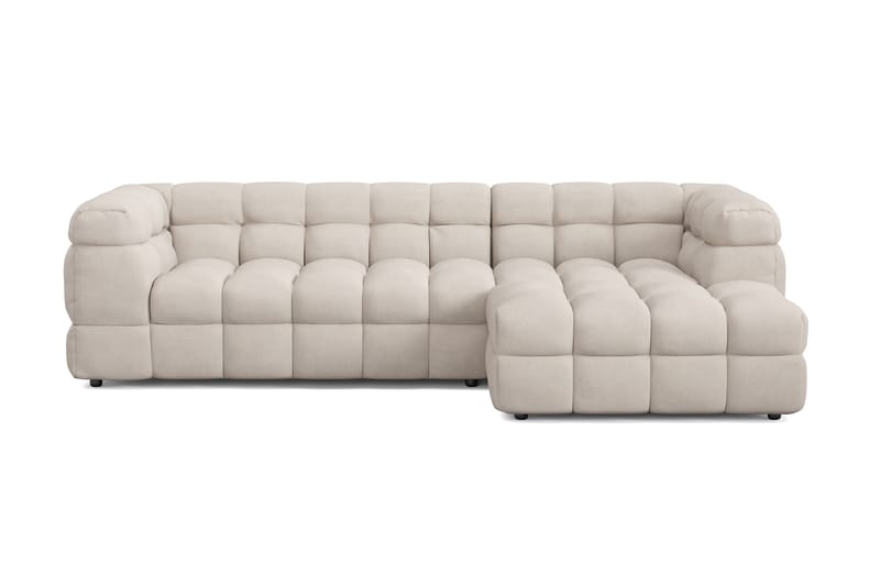 3-seters Sofa Elise med Sjeselong Høyre - Beige - Møbler - Sofaer - Sofaer med sjeselong - 4 seters sofa med divan