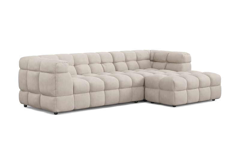 3-seters Sofa Elise med Sjeselong Høyre - Beige - Møbler - Sofaer - Sofaer med sjeselong - 4 seters sofa med divan