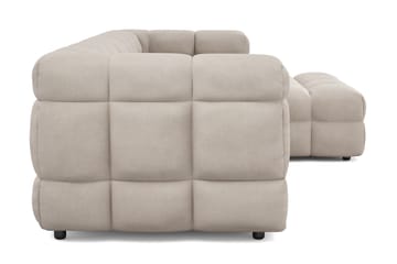 3-seters Sofa Elise med Sjeselong Høyre - Beige - Møbler - Sofaer - Sofaer med sjeselong - 4 seters sofa med divan