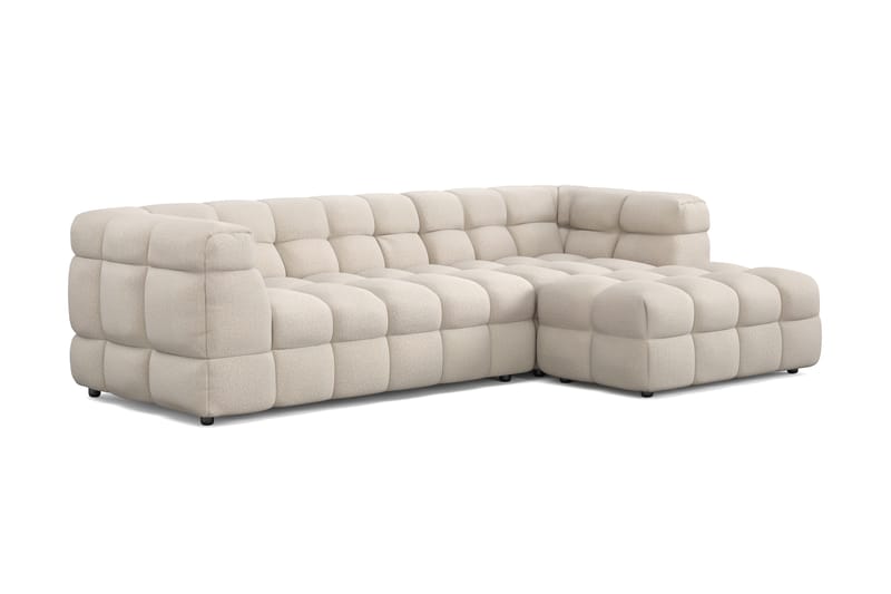 3-seters Sofa Elise med Sjeselong Høyre - Beige - Møbler - Sofaer - Sofaer med sjeselong - 4 seters sofa med divan