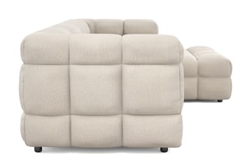 3-seters Sofa Elise med Sjeselong Høyre - Beige - Møbler - Sofaer - Sofaer med sjeselong - 4 seters sofa med divan