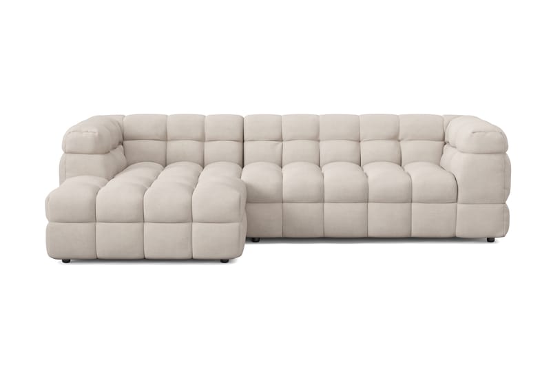 3-seters Sofa Elise med Sjeselong Venstre - Beige - Møbler - Sofaer - Sofaer med sjeselong - 4 seters sofa med divan