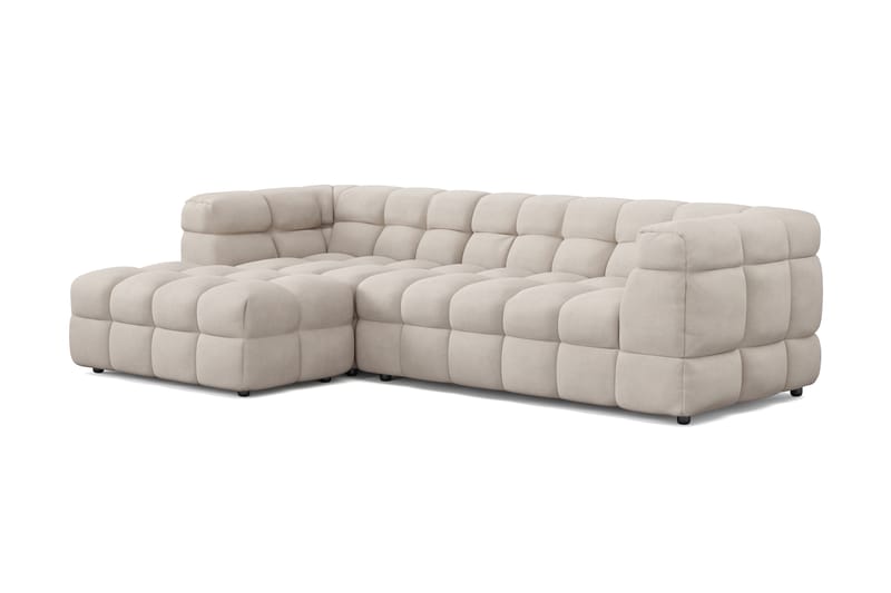 3-seters Sofa Elise med Sjeselong Venstre - Beige - Møbler - Sofaer - Sofaer med sjeselong - 4 seters sofa med divan