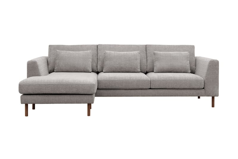 3-seters Sofa Florenz med Divan Venstre - Lysegrå - Møbler - Sofaer - Sofaer med sjeselong - 3 seters sofa med divan