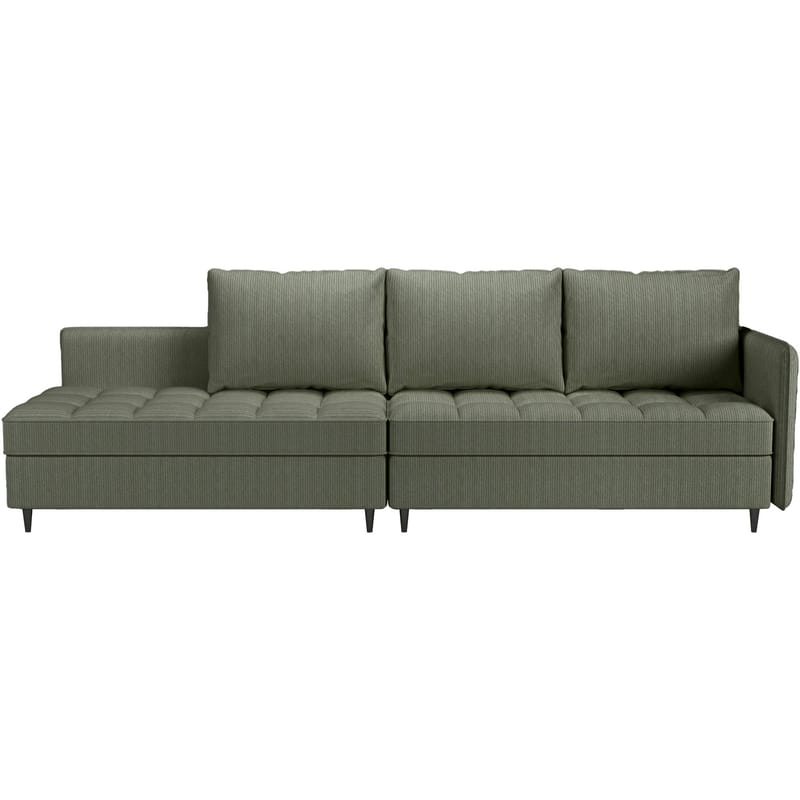 3-seters sofa Loft24 Lindhus - Grønn - Møbler - Sofaer - Sofaer med sjeselong - 3 seters sofa med divan