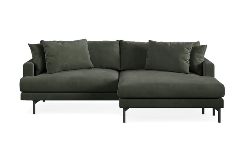 3-seters Divansofa Armunia - Mørk grønn - 3 seters sofa med divan - Sofaer med sjeselong