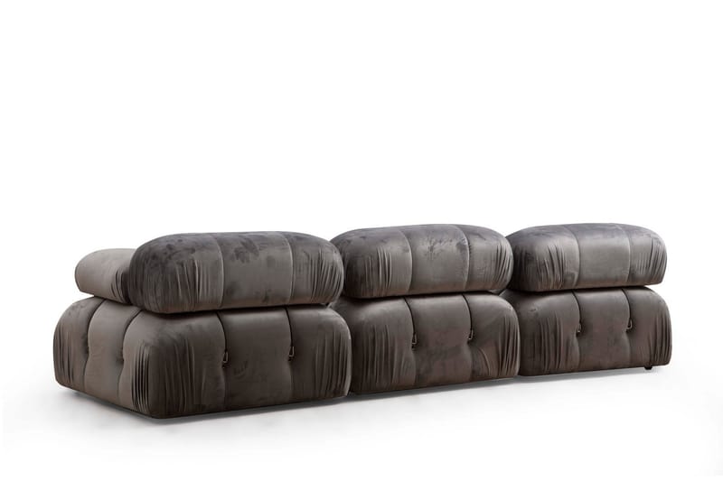 Belgin Boblende Divansofa 3-seter 288 cm - Grå - Møbler - Sofaer - 3 seter sofa