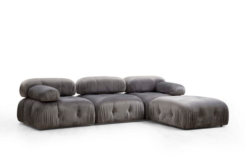 Belgin Boblende Divansofa 3-seter 288 cm - Grå - Møbler - Sofaer - 3 seter sofa