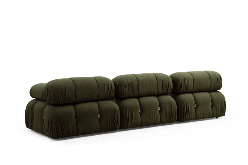 Belgin Boblende Divansofa 3-seter 288 cm - Grønn - Møbler - Sofaer - Sofaer med sjeselong - 3 seters sofa med divan
