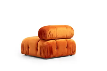 Belgin Boblende Divansofa 3-seter 288 cm - Oransje - Møbler - Sofaer - Sofaer med sjeselong - 3 seters sofa med divan