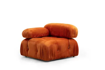 Belgin Boblende Divansofa 3-seter 288 cm - Oransje - Møbler - Sofaer - Sofaer med sjeselong - 3 seters sofa med divan